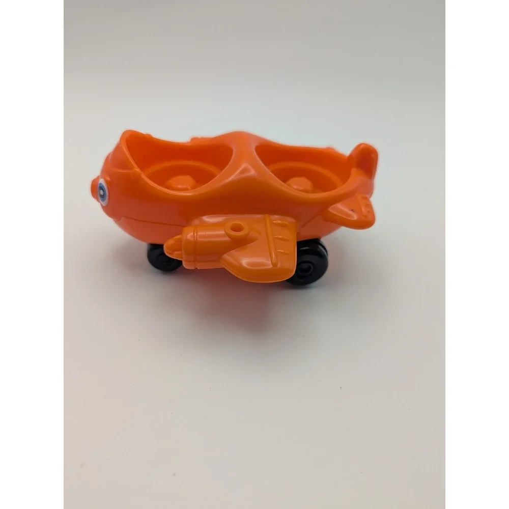 Fisher Price Little People Orange Airplane Toy 2-Seater 2001 Mattel 2312HZ Retro